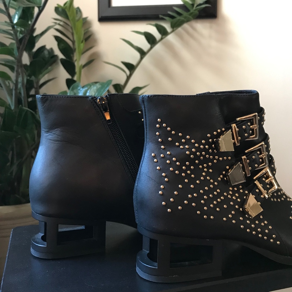 JEFFREY CAMPBELL | Combust Black Stud Booties - Picture 4 of 6